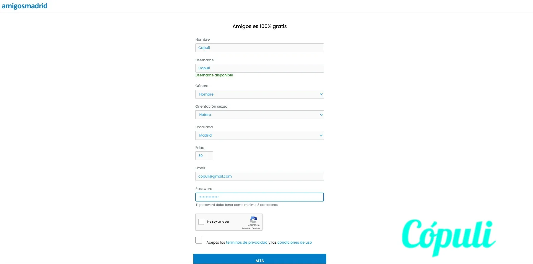 registro amigos madrid