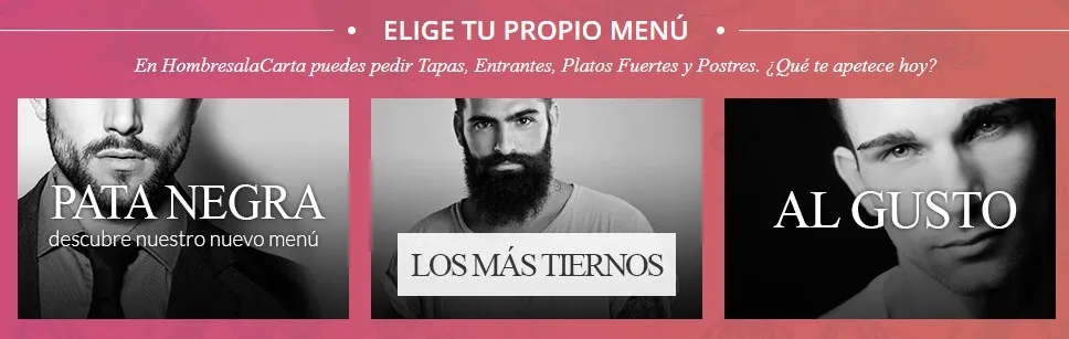 opciones hombresalacarta