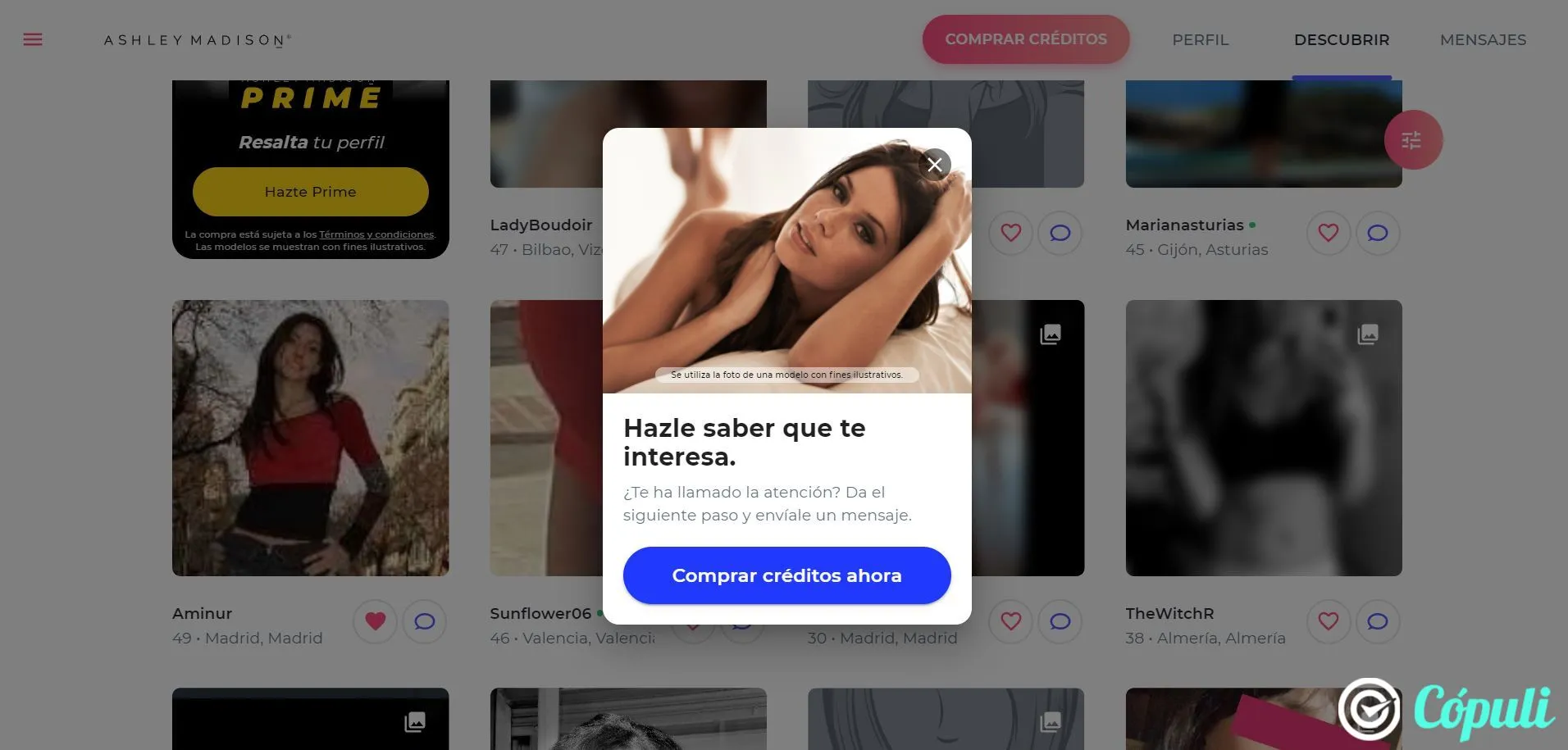 Ashley Madison pagar para enviar mensajes