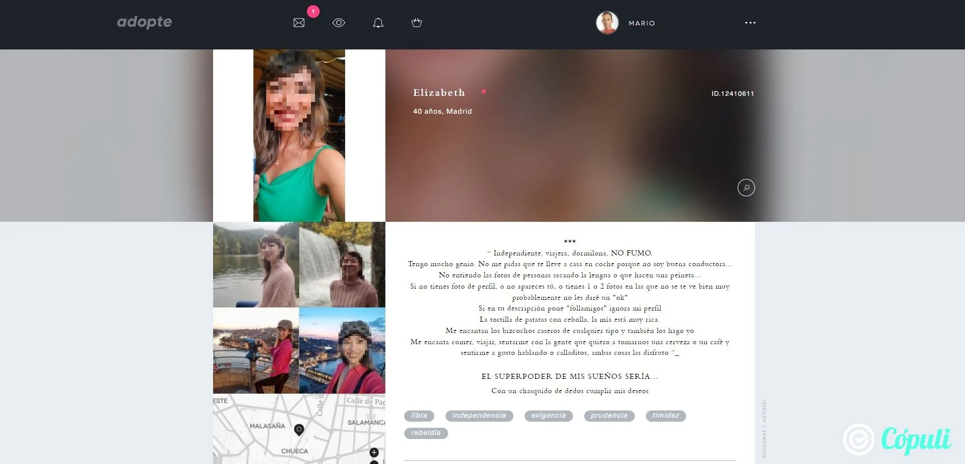 Adopte perfil