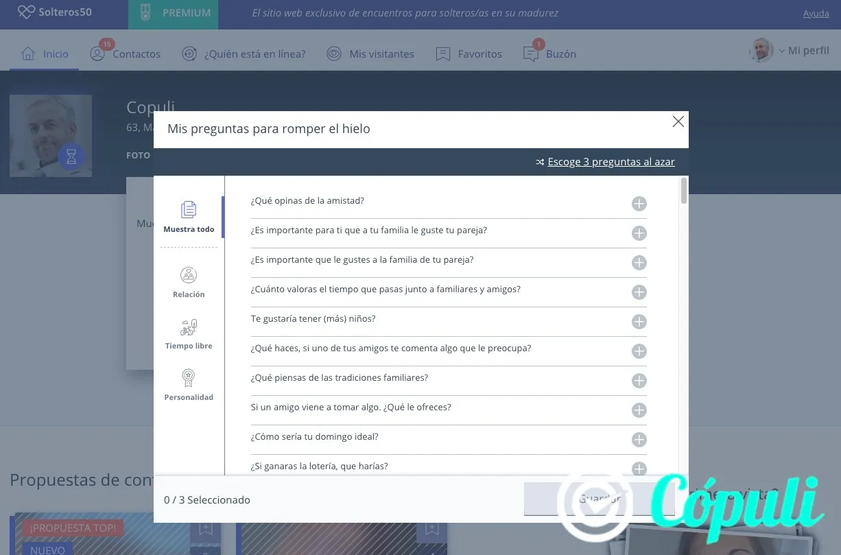 solteros50 opiniones