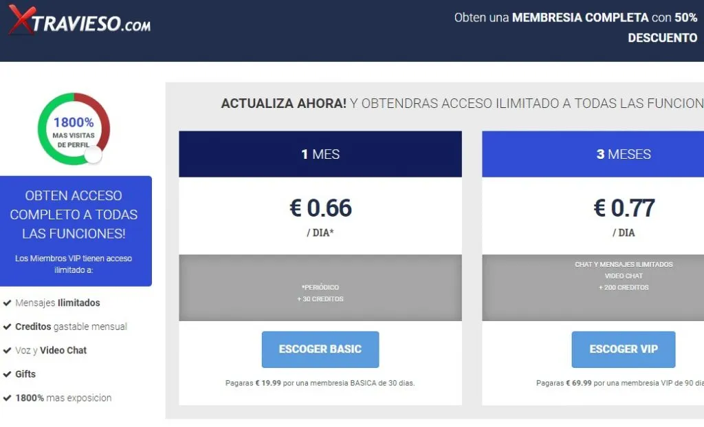 xtravieso precios